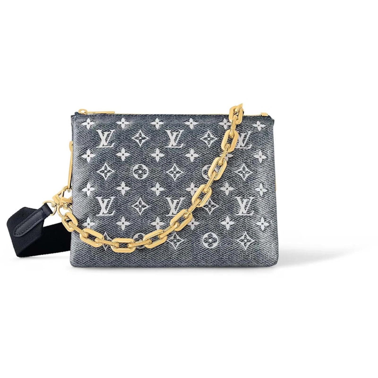 Louis Vuitton Soft Lockit Veau Cachemire MM Noir With Strap