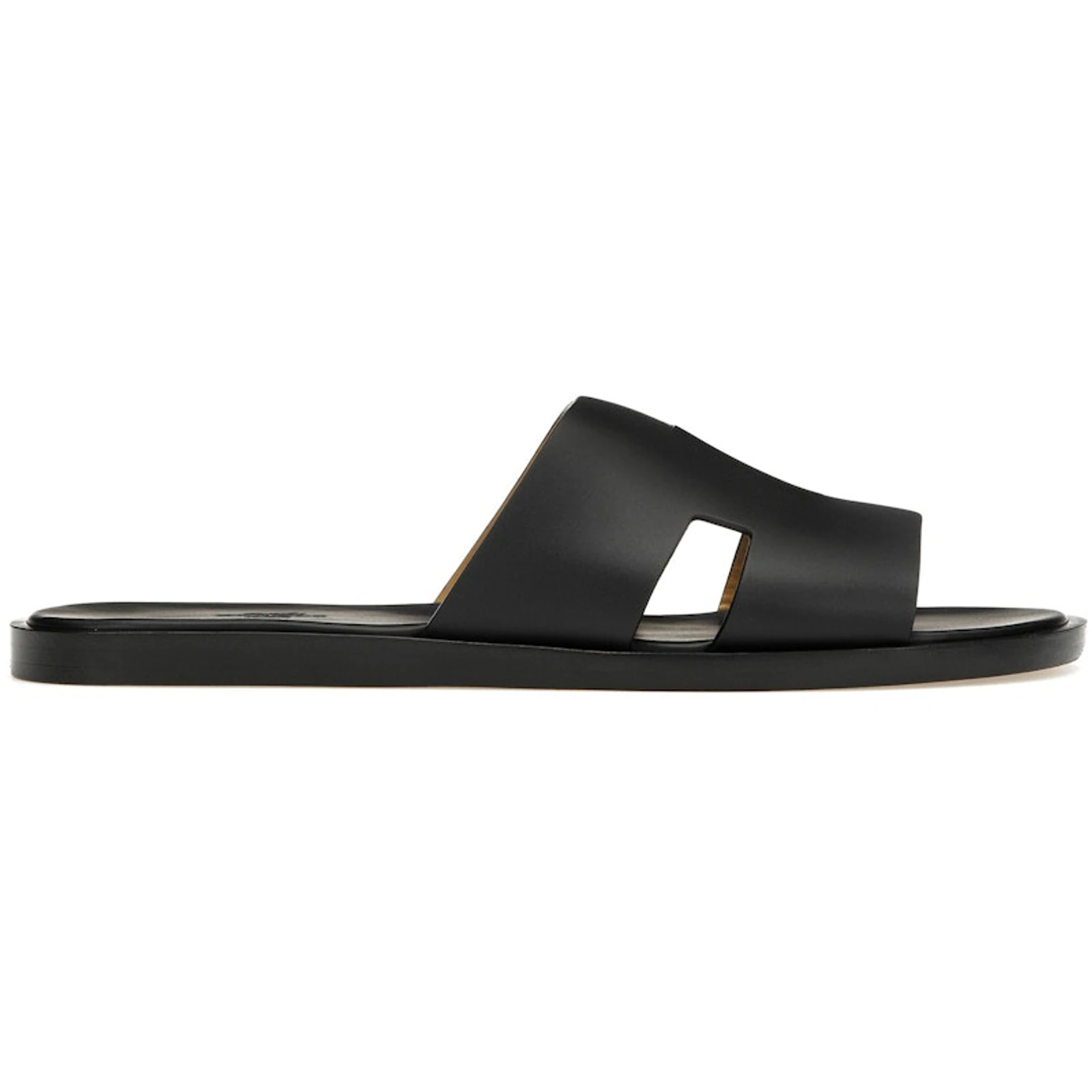 Hermes Izmir Sandal Noir Smooth Calfskin Leather